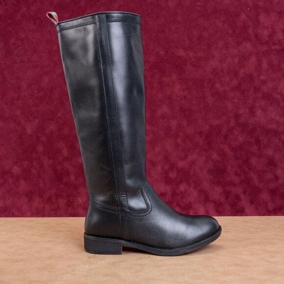 Sofft Woman Black Leather Comfortable Western Riding Zip Knee Boots size 6 - Picture 4 of 10